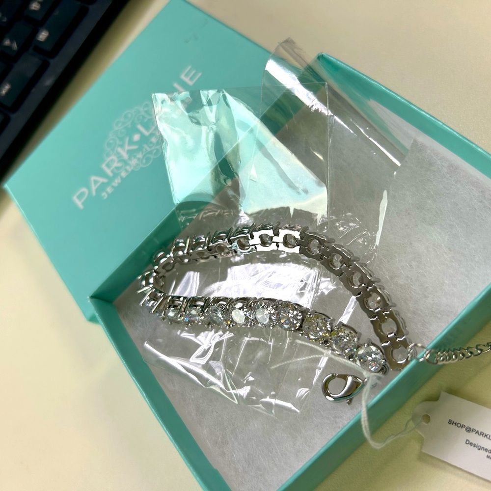Brand New Never Worn Park Lane Mini Tennis Impression Bracelet